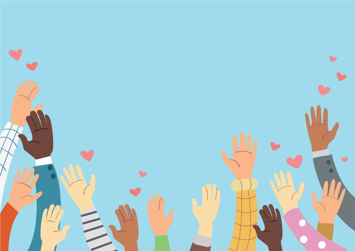 Волонтеры фон