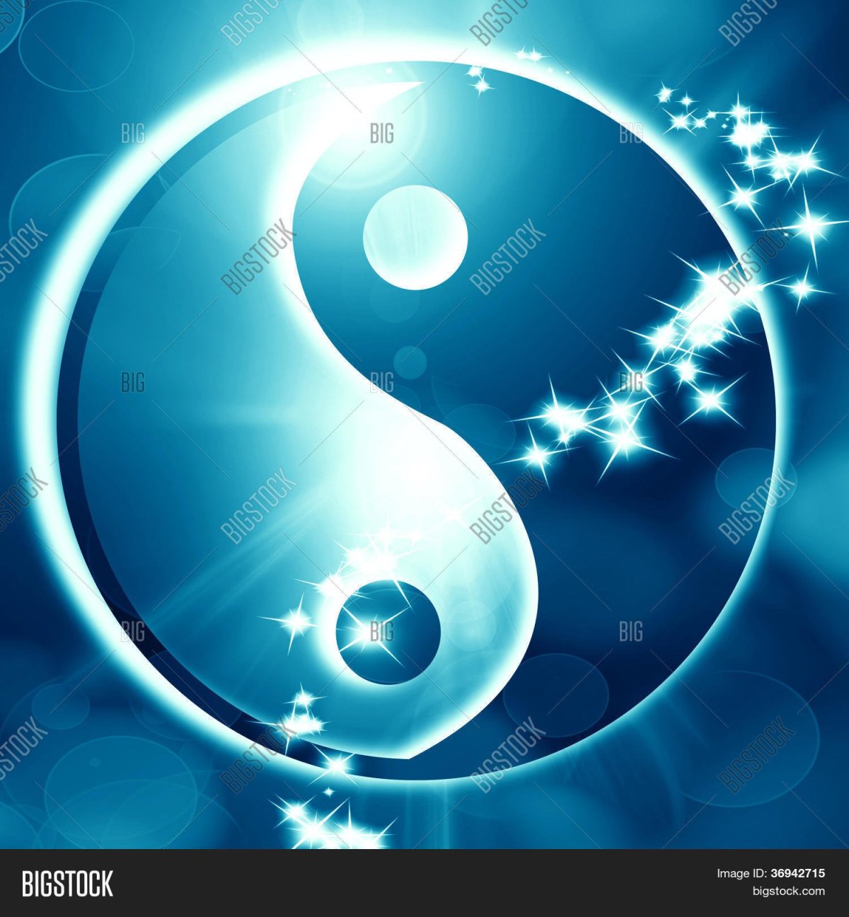 Красивый знак Инь Янь
