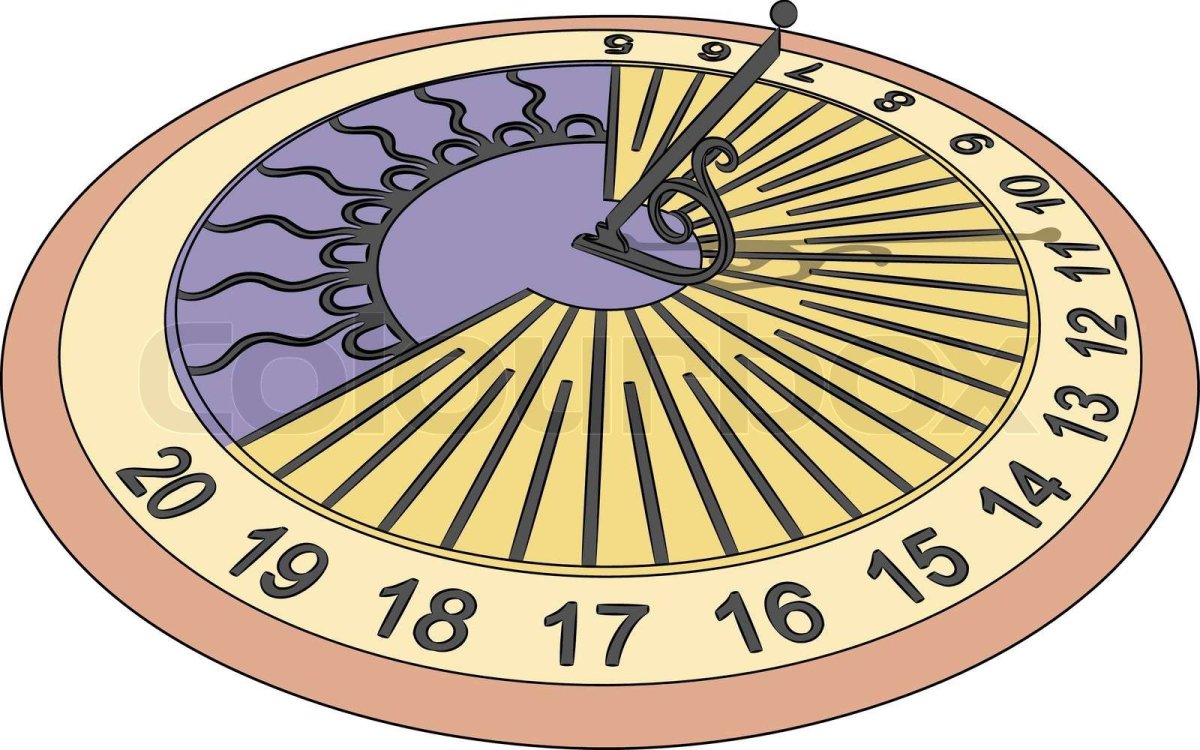 Рисунок солнечных часов