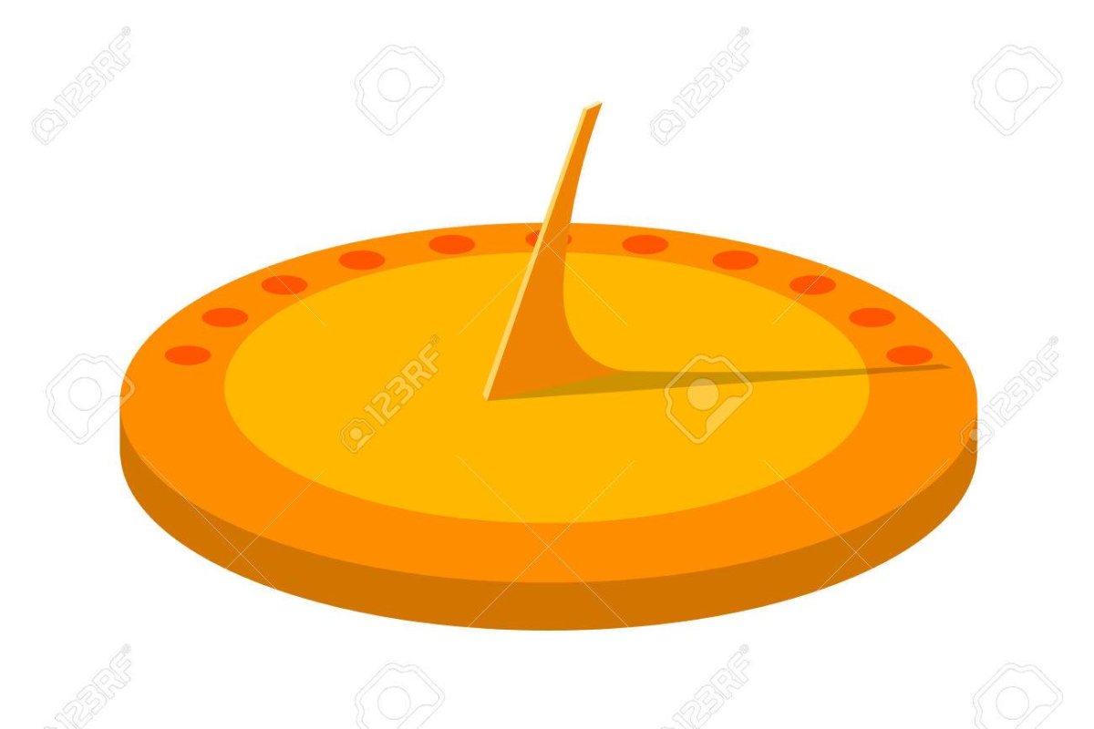 Солнечные часы Векторная Графика