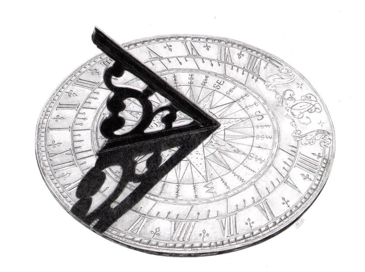 Рисунок солнечных часов