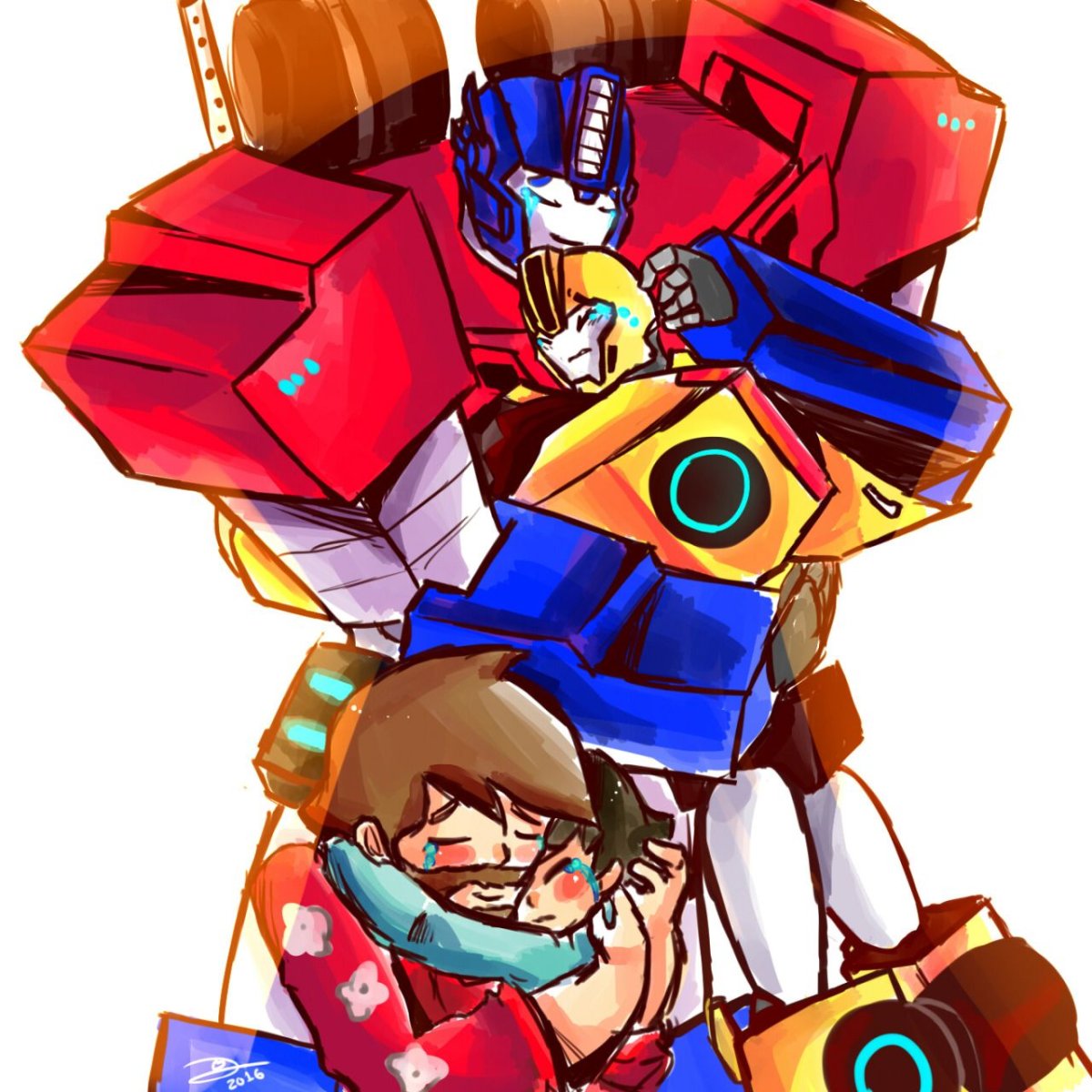 Бамблби и Рассел