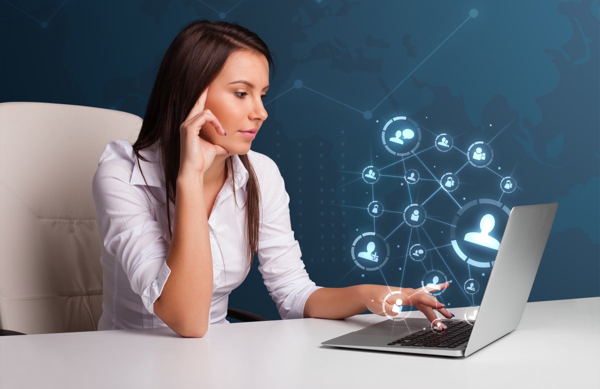 Интернет для бизнеса девушка