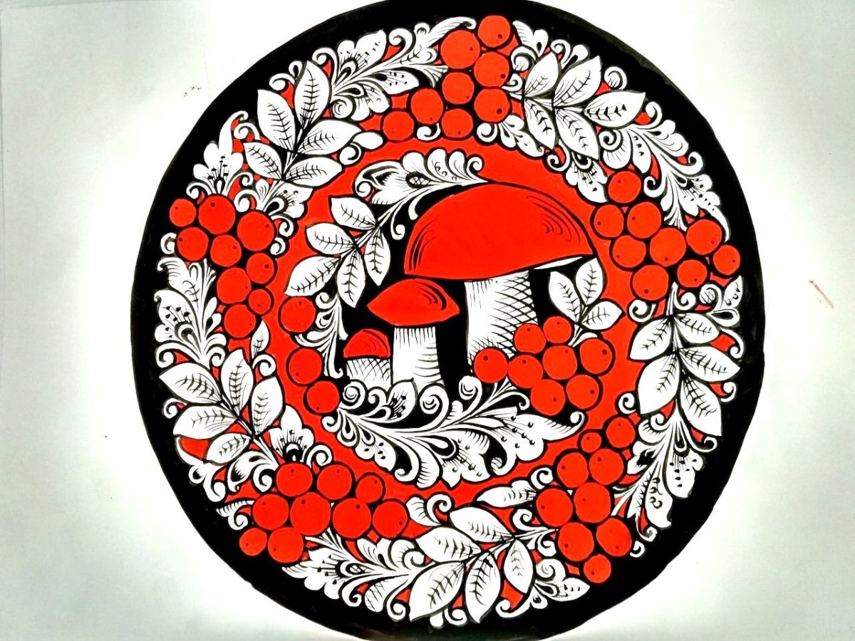 Хохломская роспись Золотая Хохлома