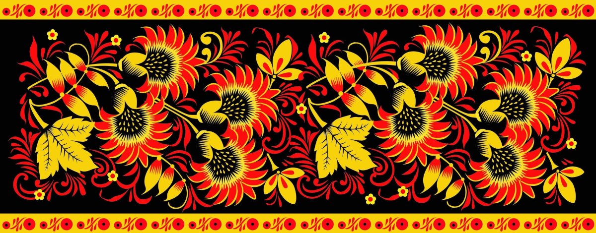 Хохлома поднос