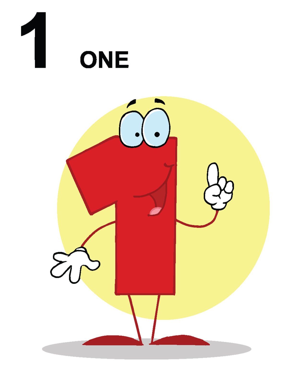 Единичка в виде человечка