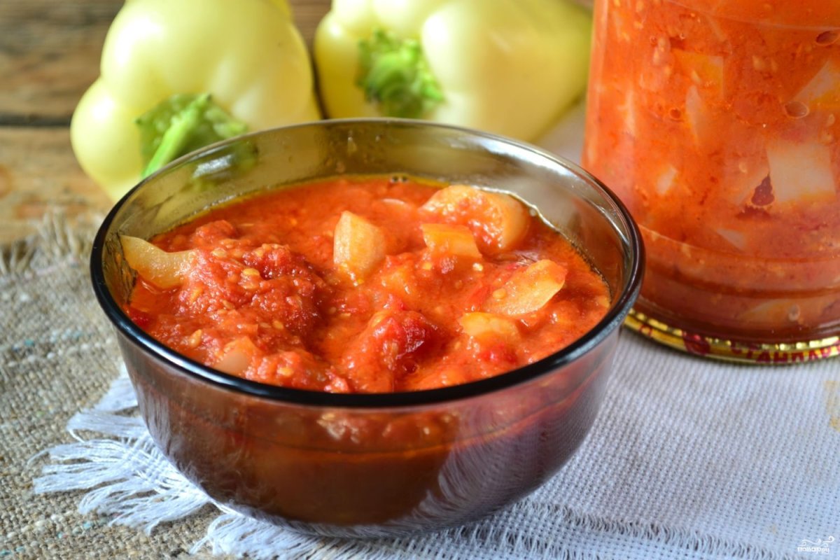 Лечо томаты и болгарский перец