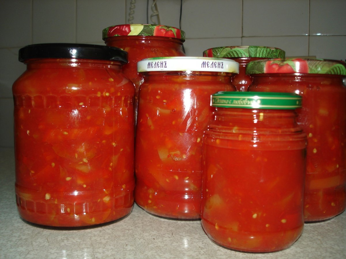 Лечо на 4 кг перца и 4 кг помидор