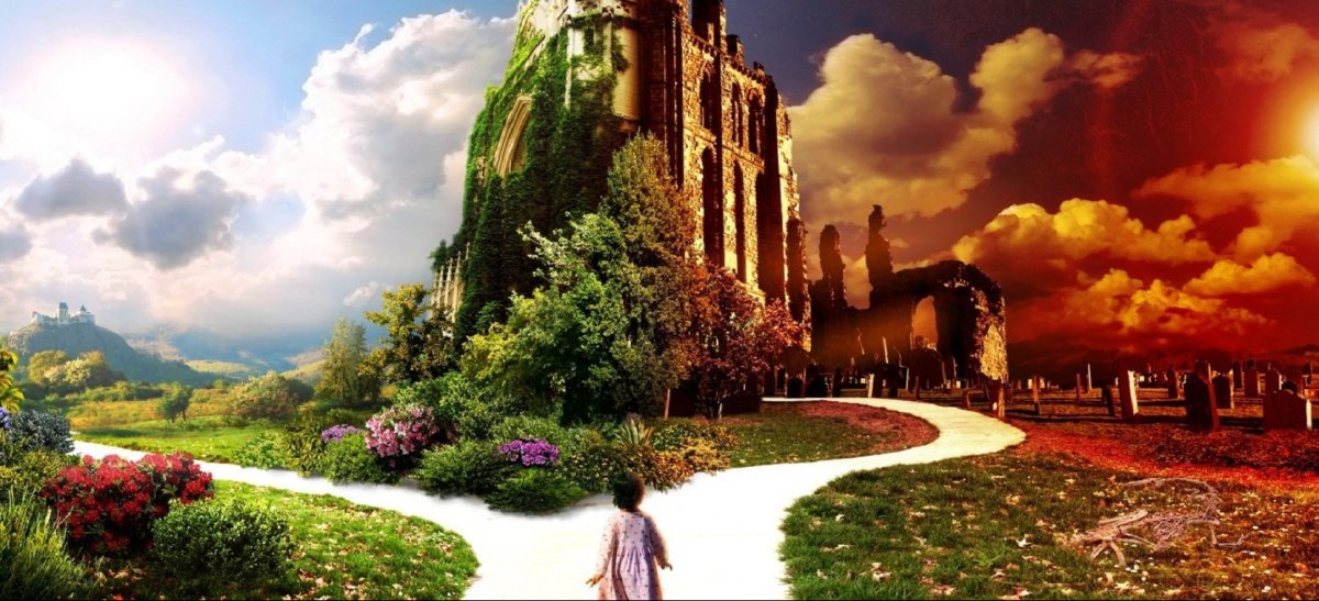 Природа домик счастье