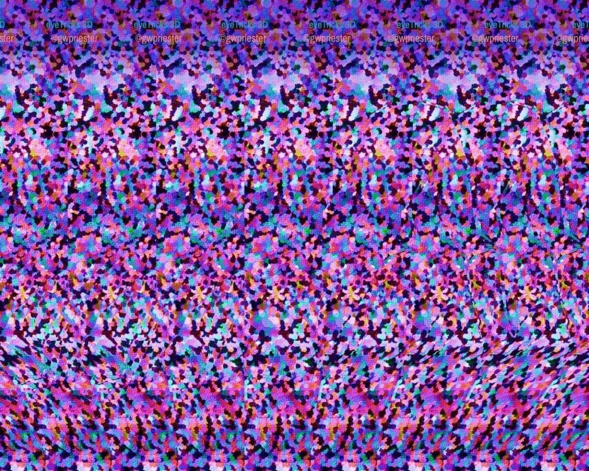 Стереокартинка Фламинго