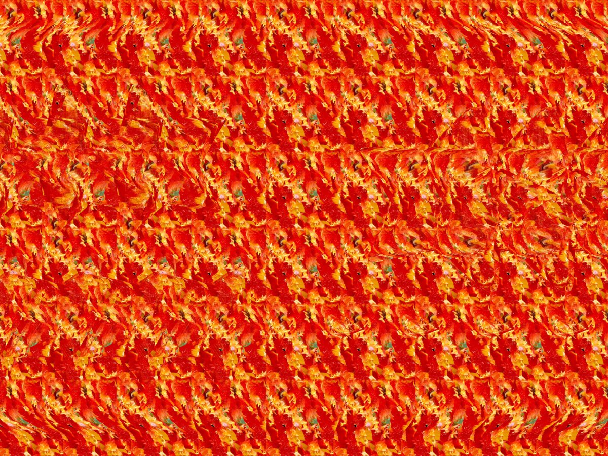 Стереокартинка Фламинго