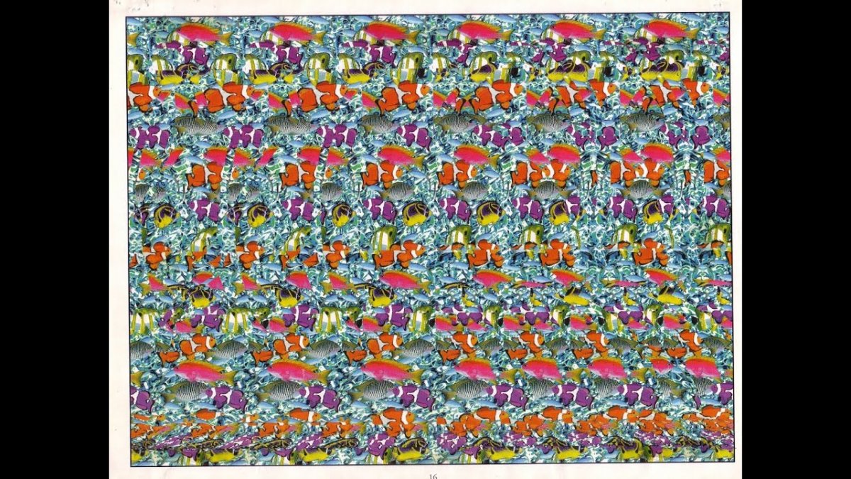 Стереограмма дельфины