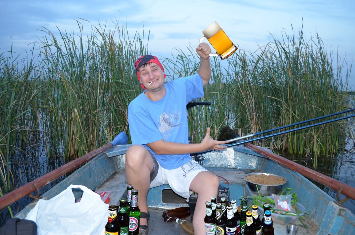 Пиво на рыбалке