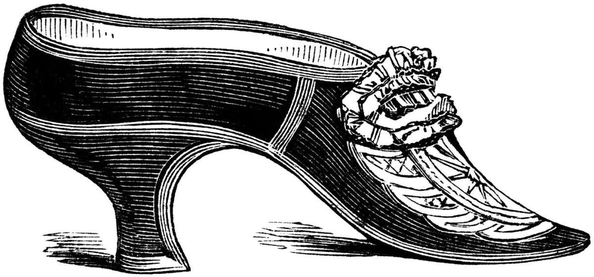 Гравюра обувь