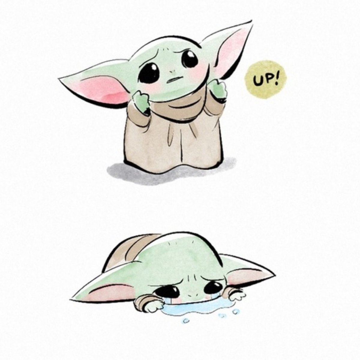 Йода рисунок милый