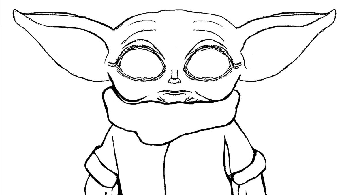 Йода раскраска