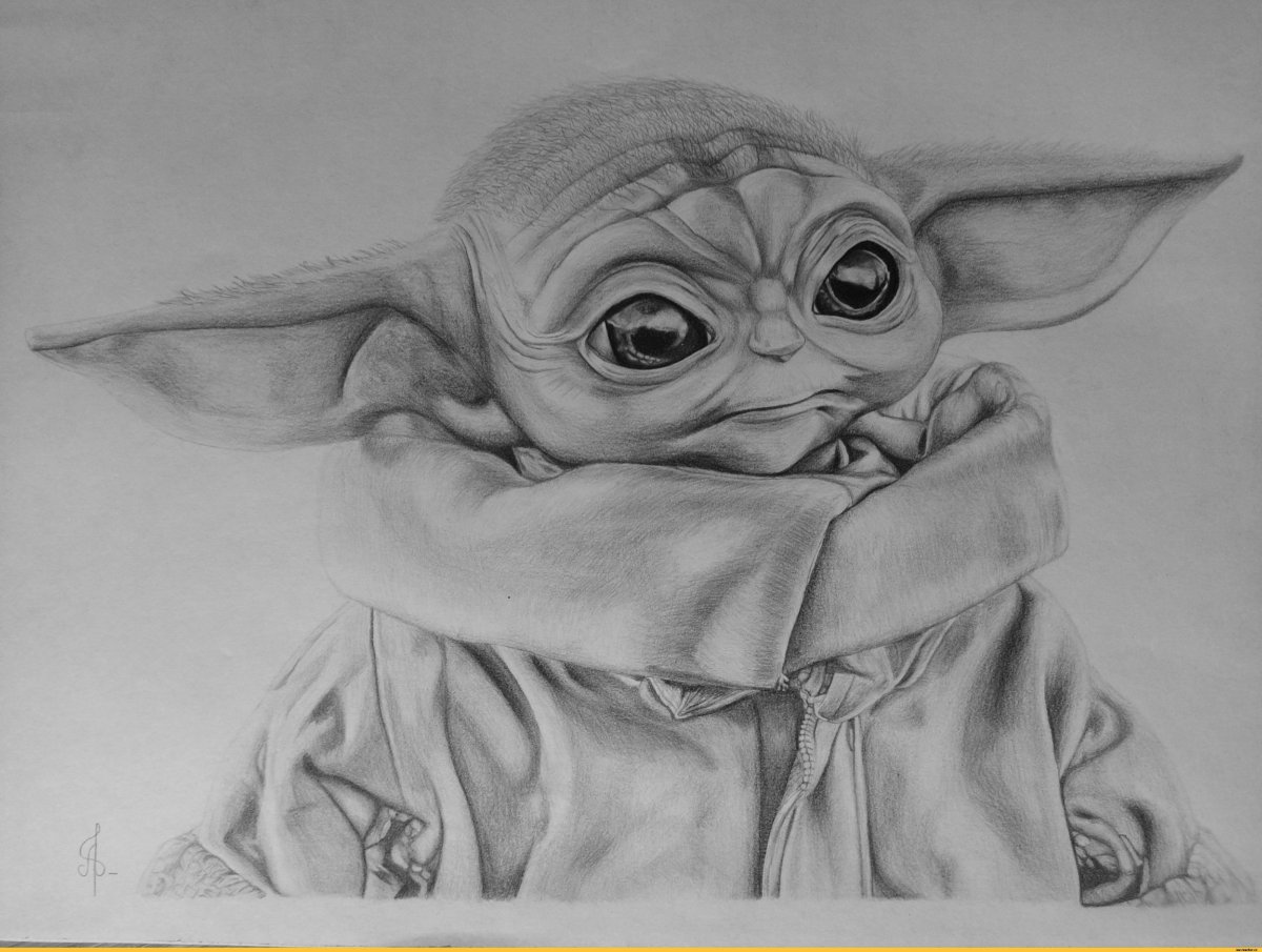 Раскраска йода Звездные войны