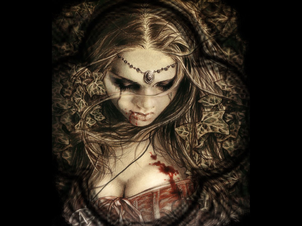 Готика клок волос кровь