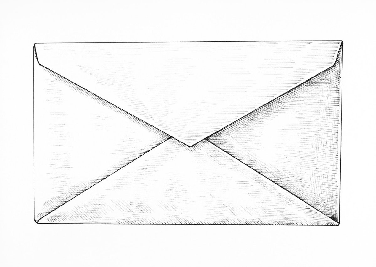 Конверт раскраска