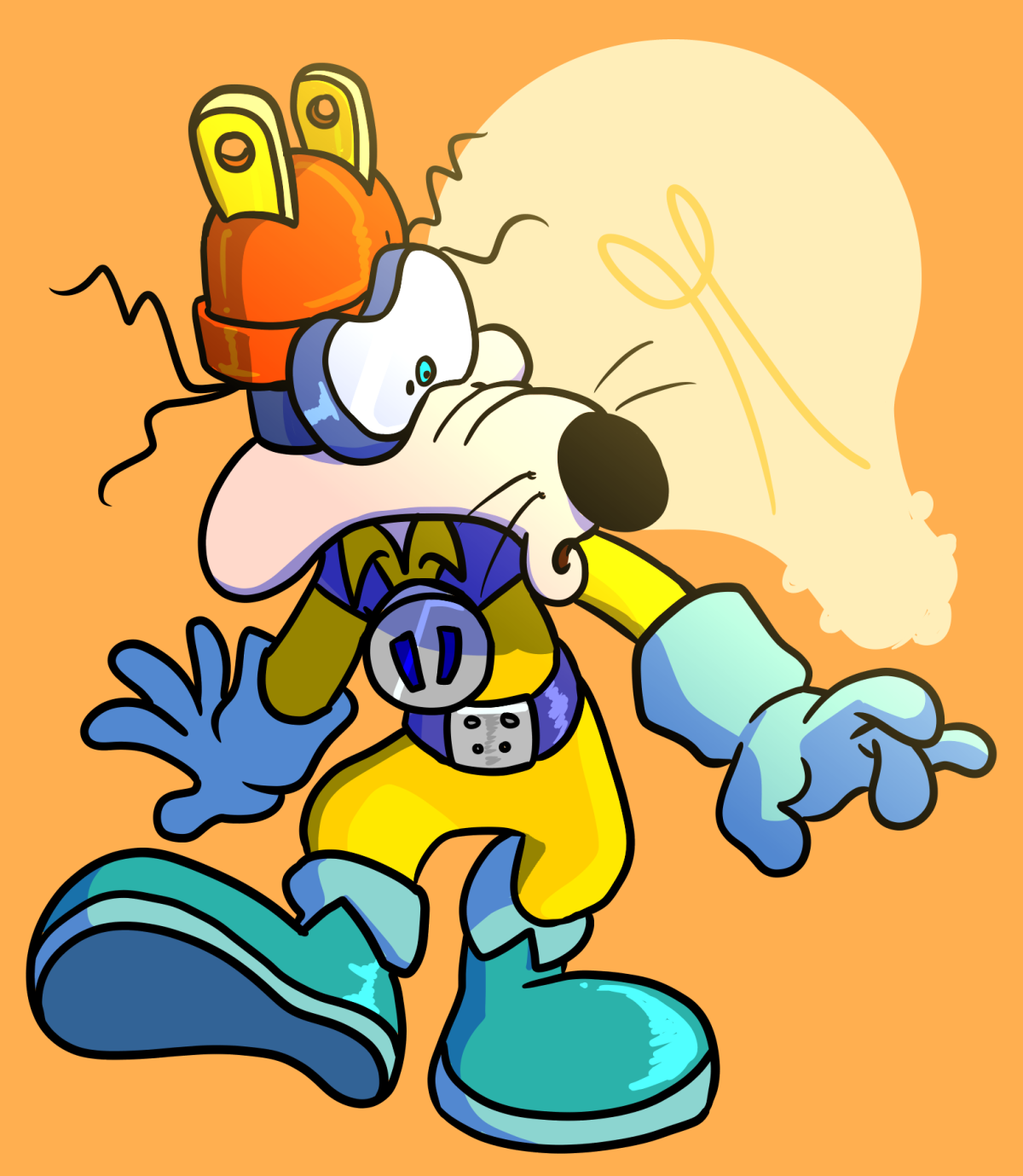 Мультфильм черный плащ Мегавольт