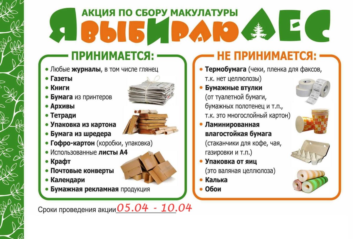 Сбор бумаги и макулатуры