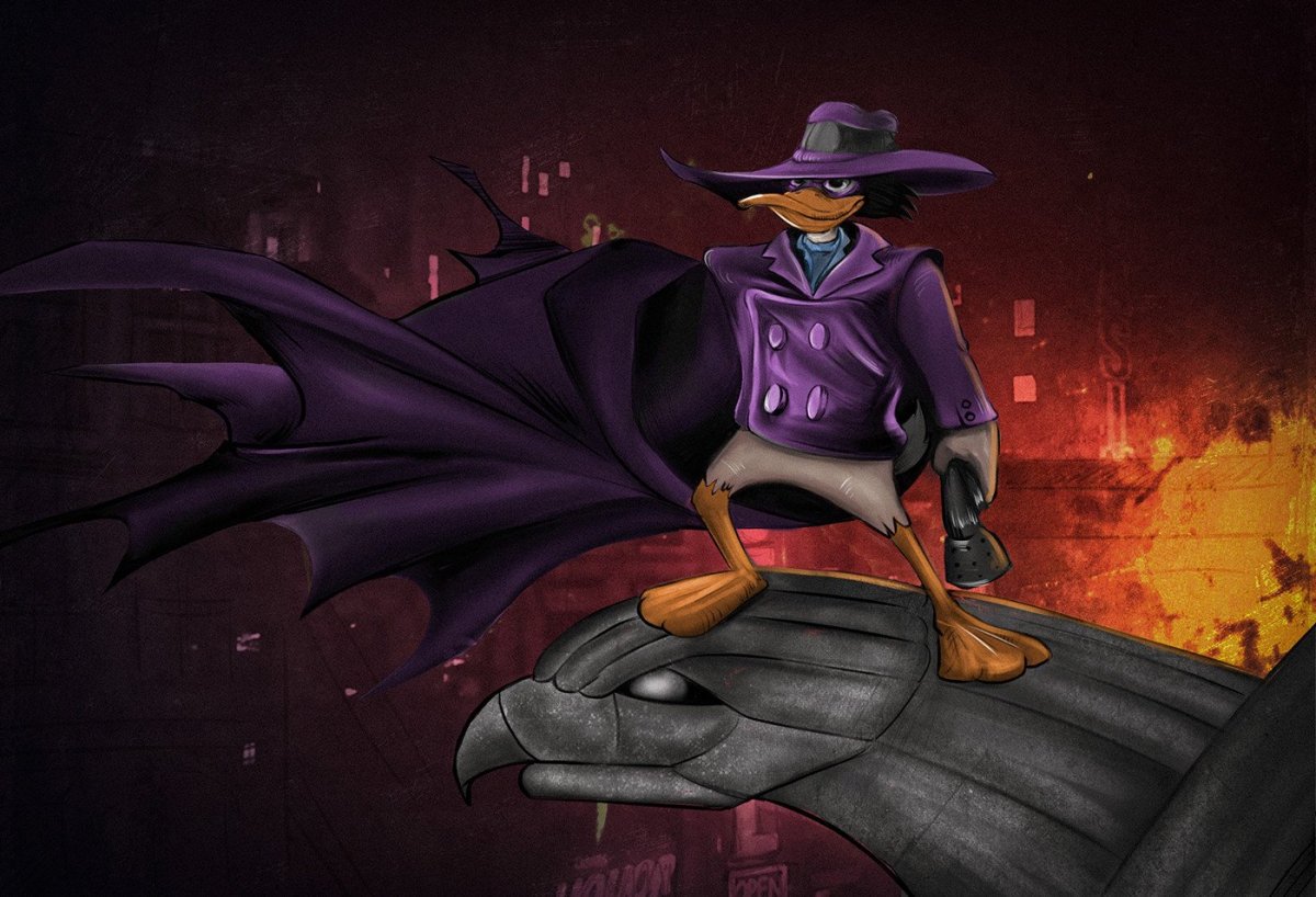 Черный плащ Мегавольт и Квага