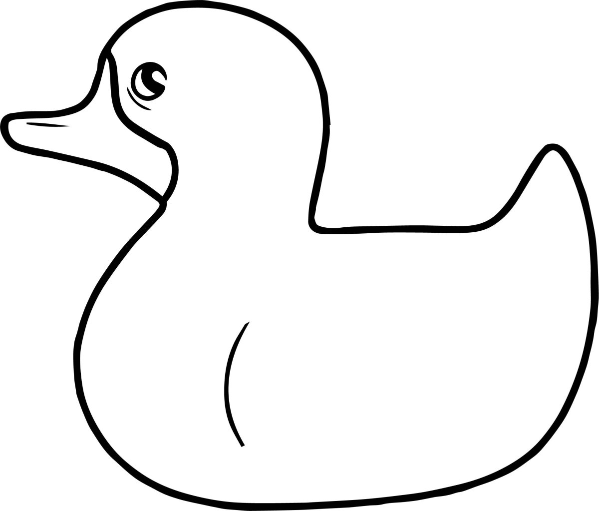 Контур дымковской уточки