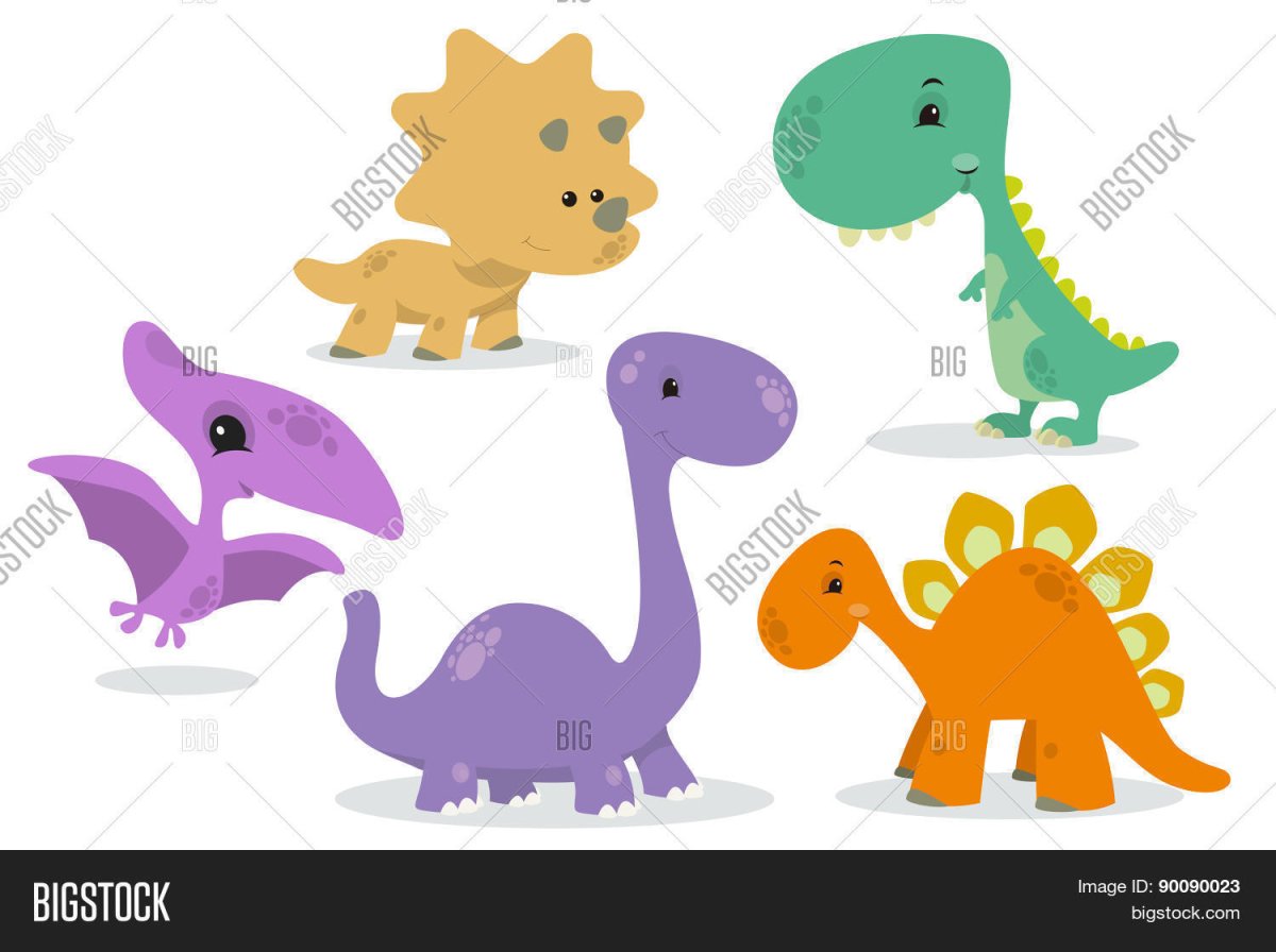 Дети сидят на динозаврах