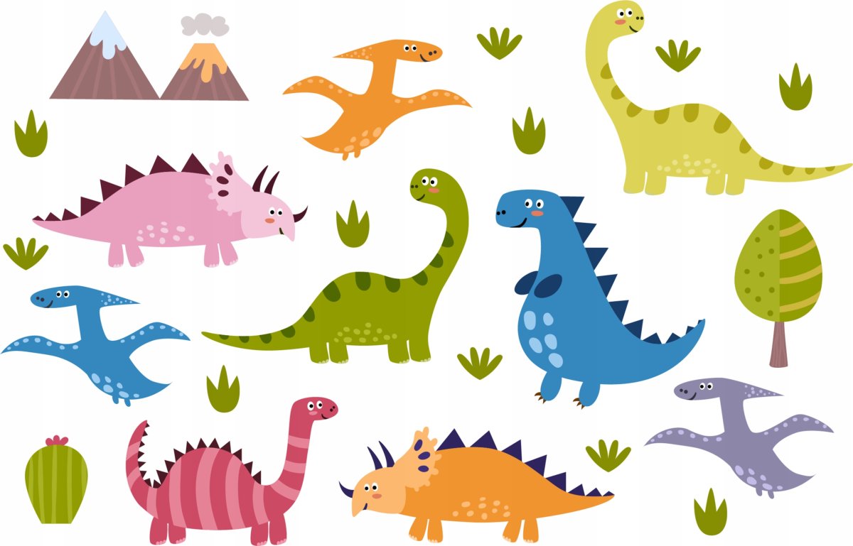 Динозавры мультяшные