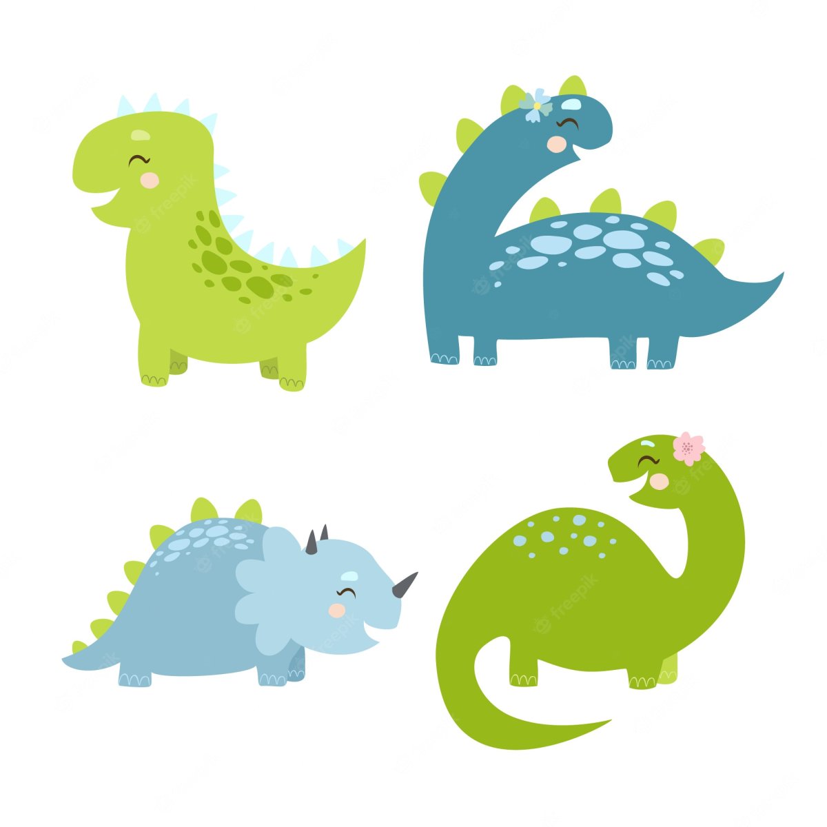 Динозаврики вектор