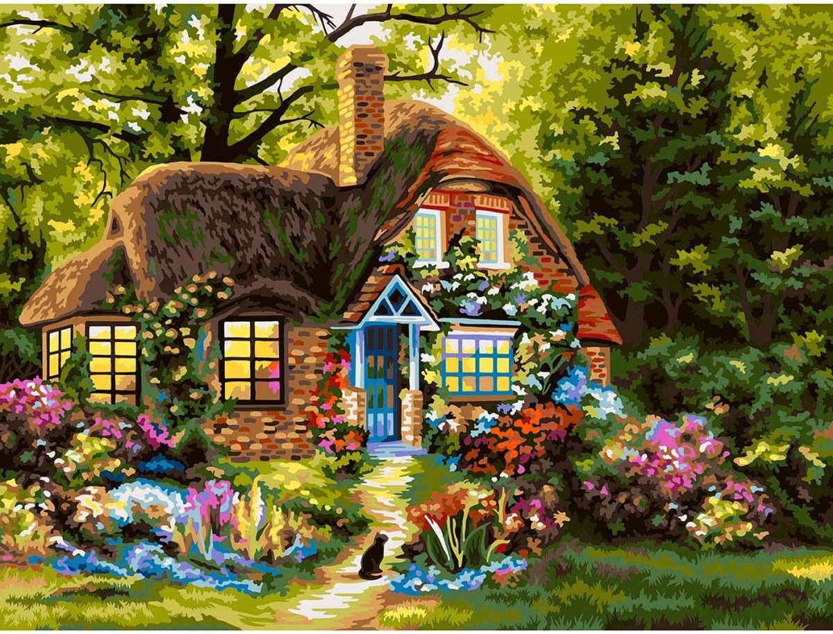 Сказочные домики рисование