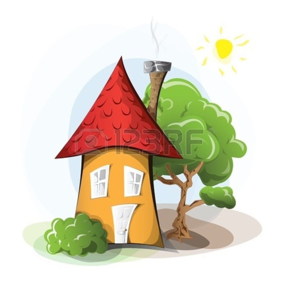 Сказочные домики рисование