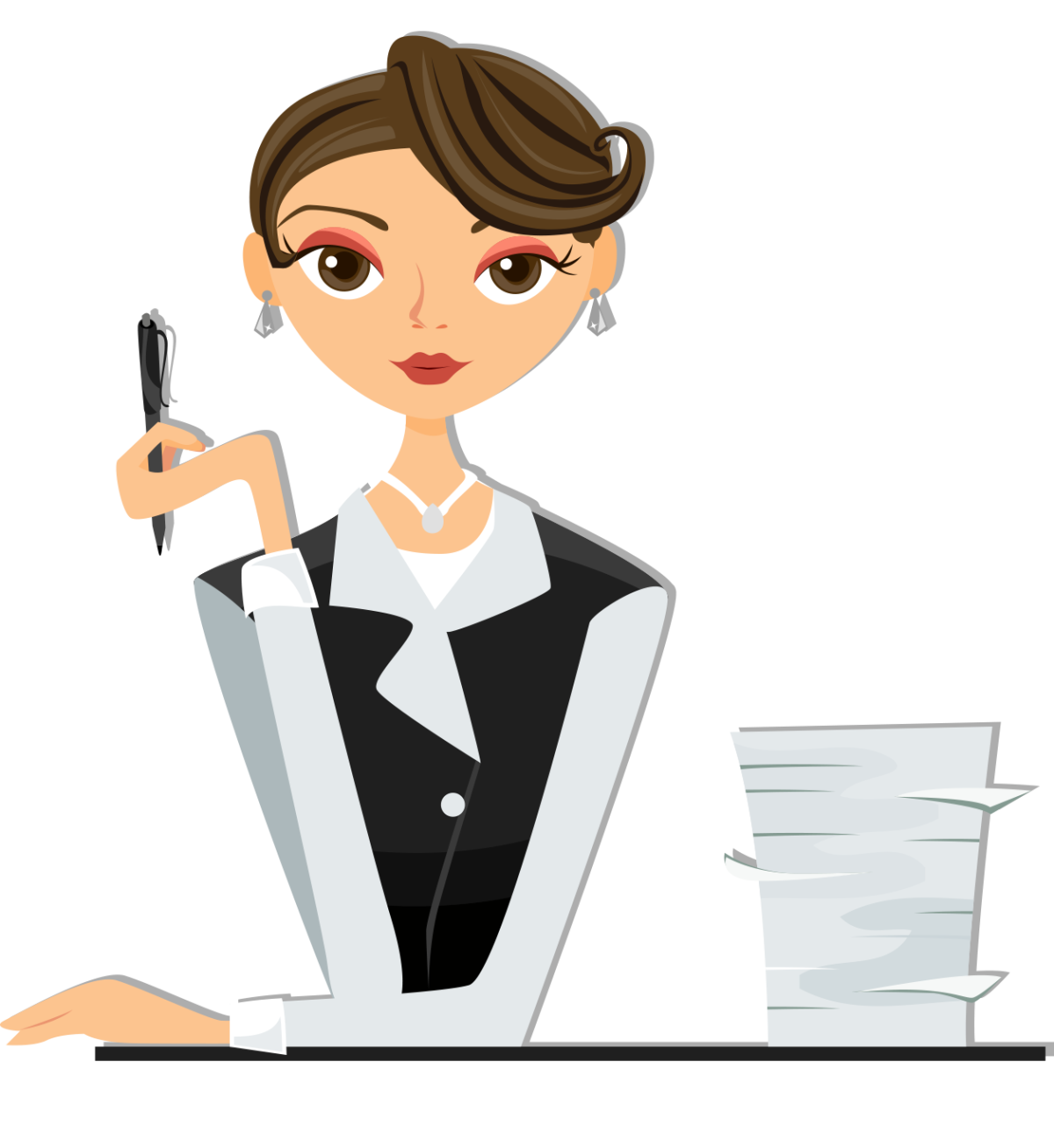 Женщина за компьютером рисунок