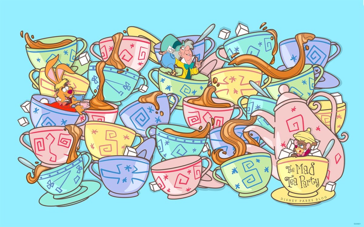 Мультяшная вечеринка чай