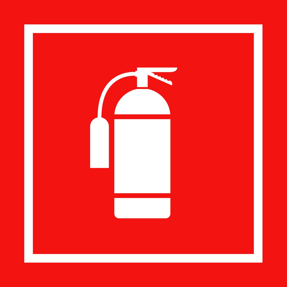Значок огнетушителя на плане