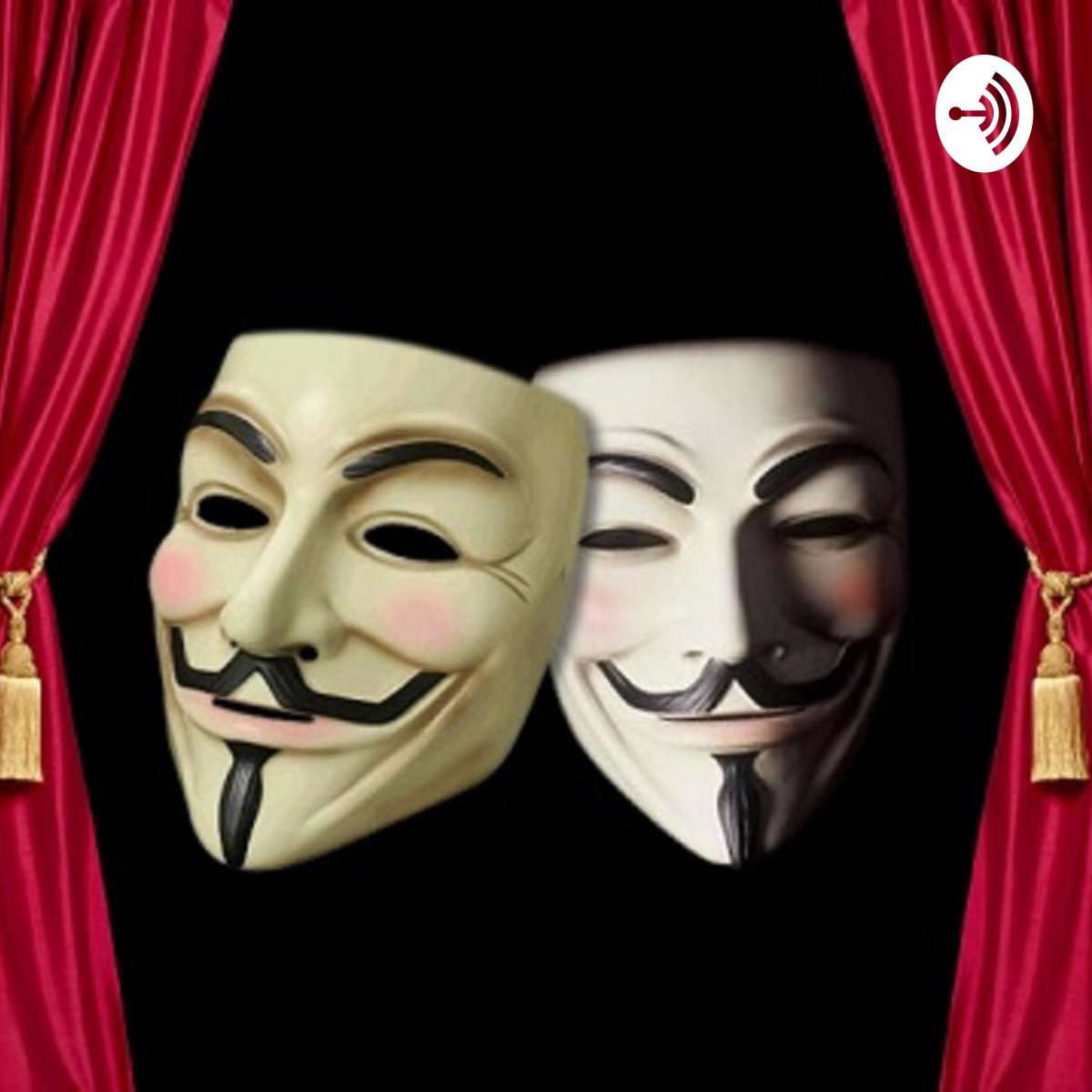 Театральный занавес с масками