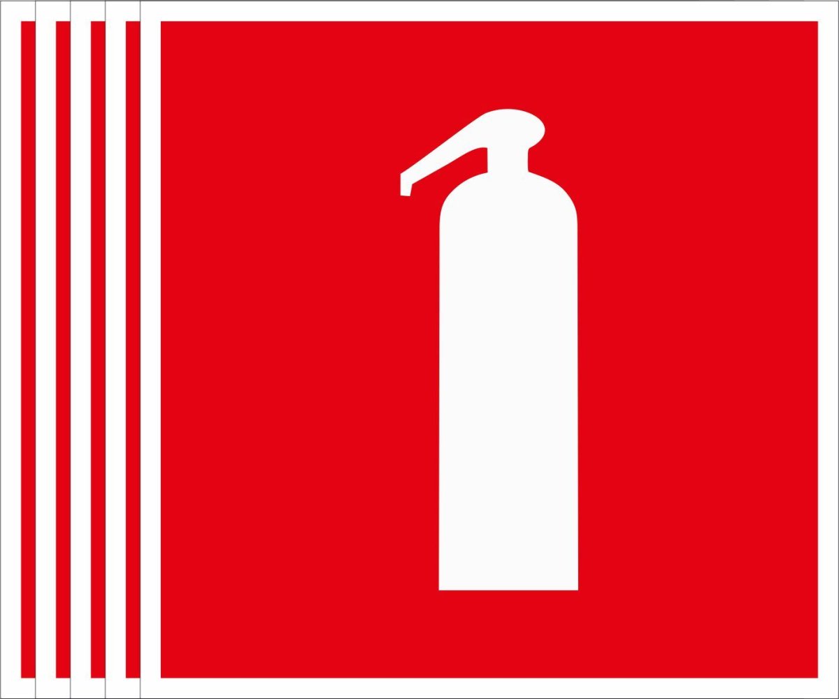 Огнетушитель этикетка вектор