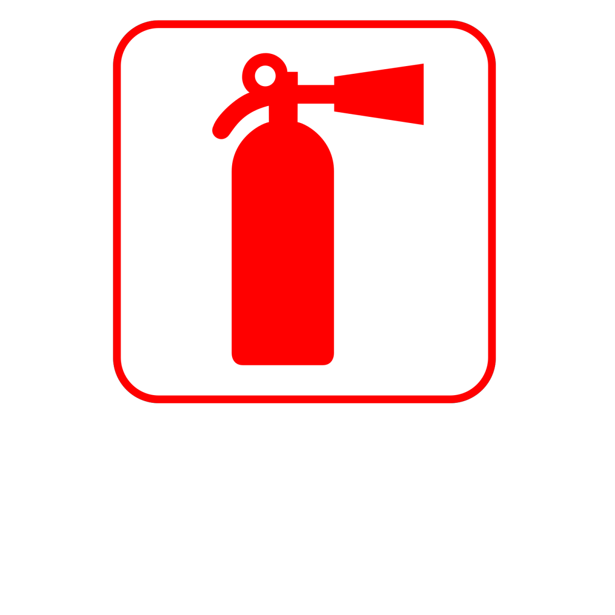 Дорожный знак огнетушитель