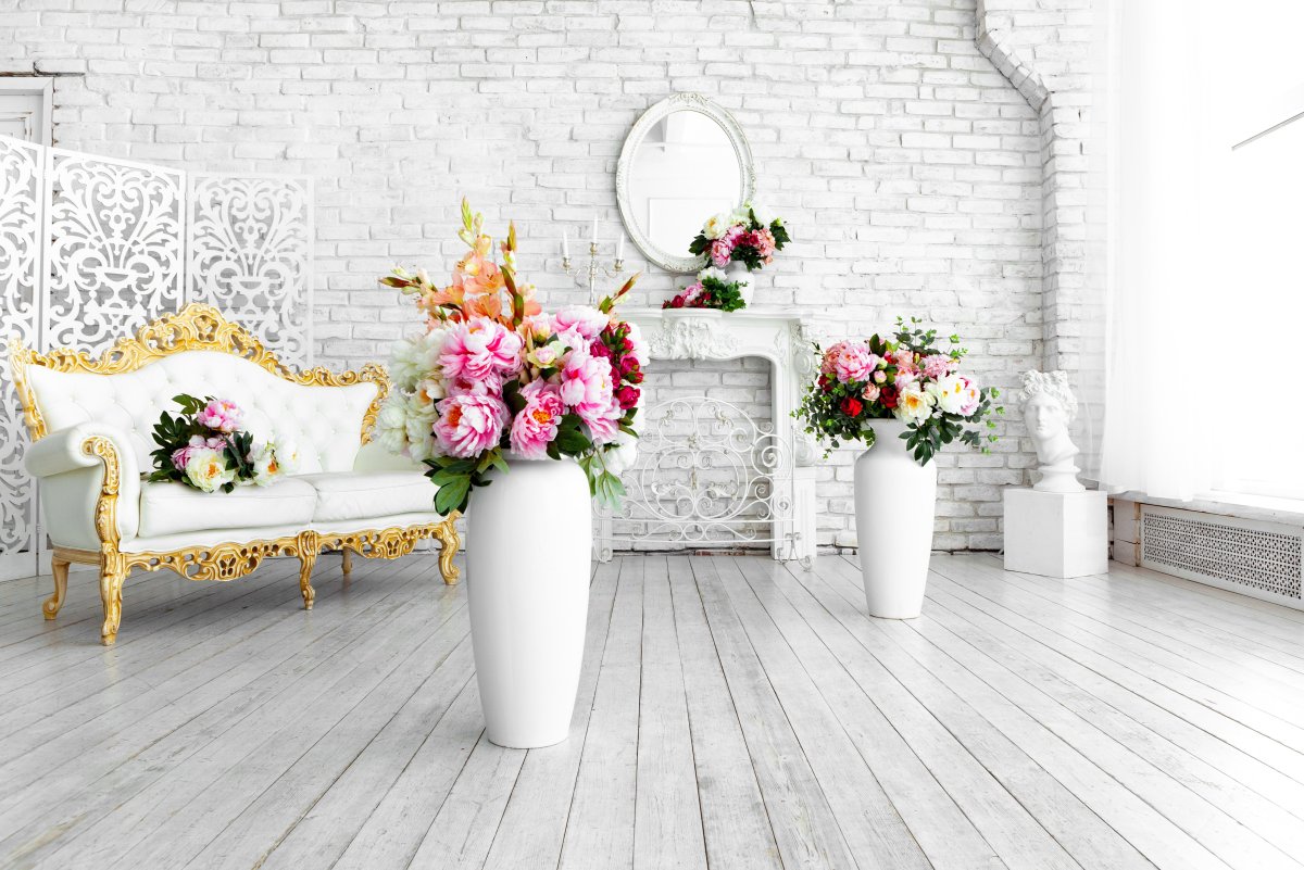 Белый интерьер фотостудии