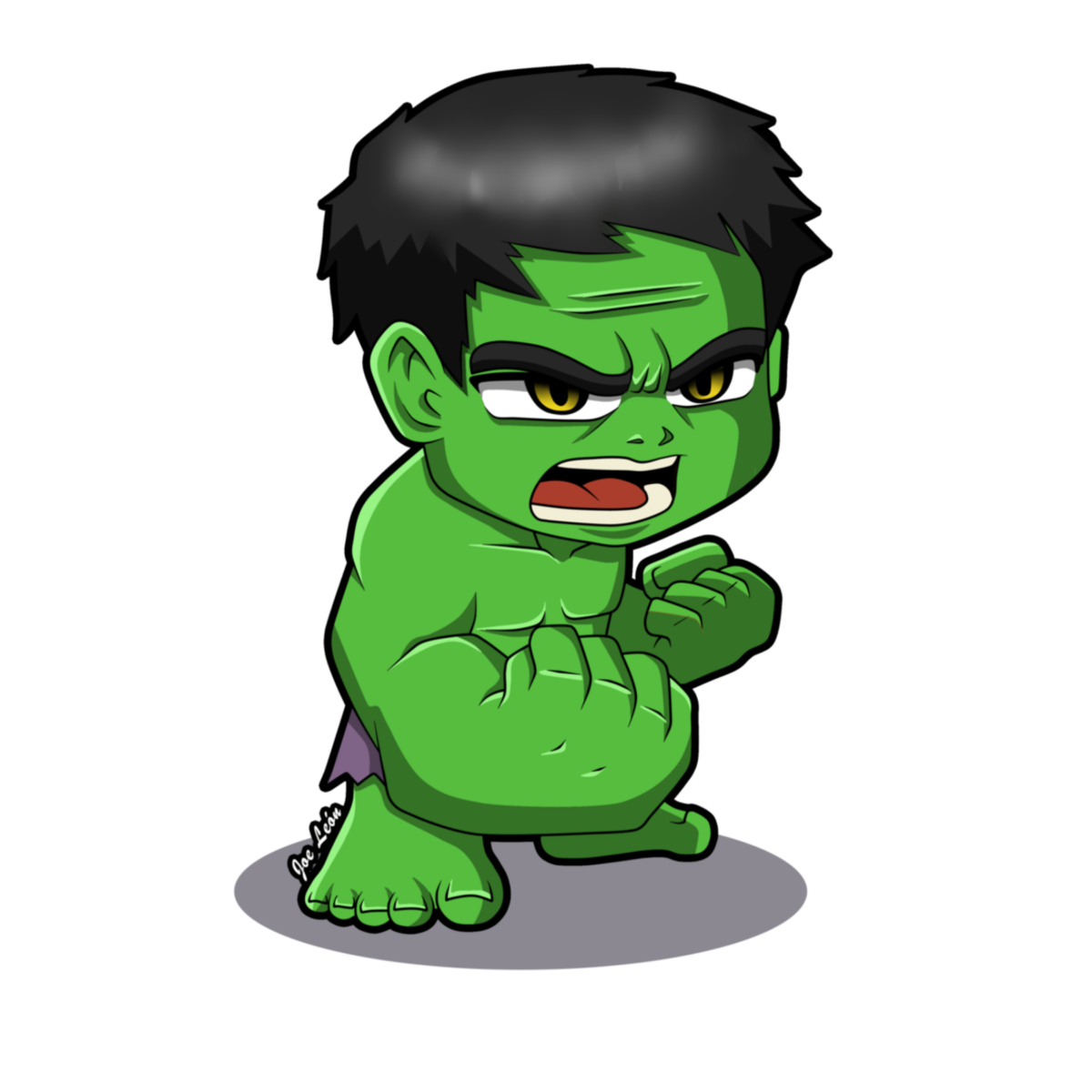 Супергерой Марвел зеленый Халк