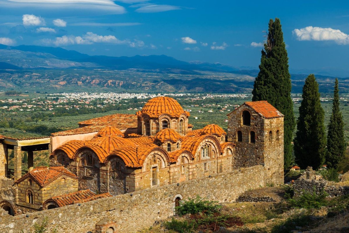 Греция Мистра Византийский храм