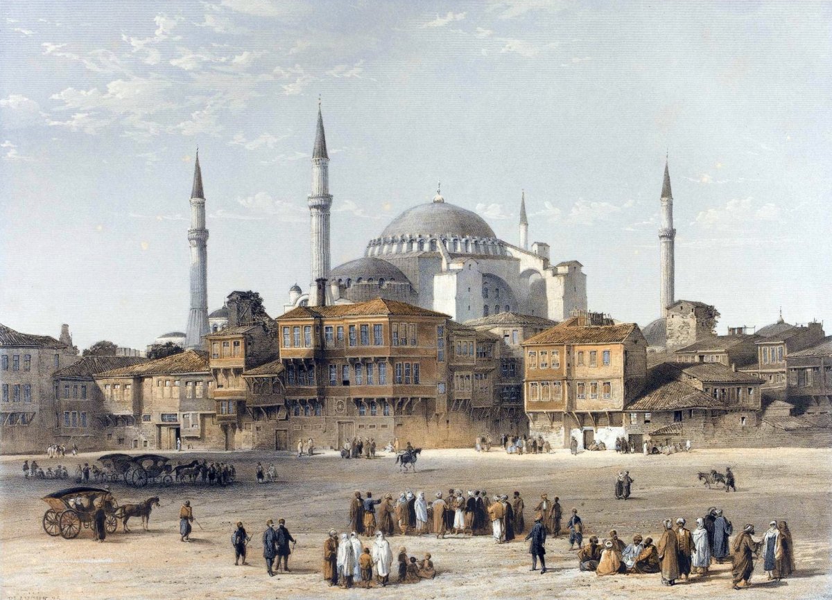 Храм Святой Софии в Константинополе 19 век