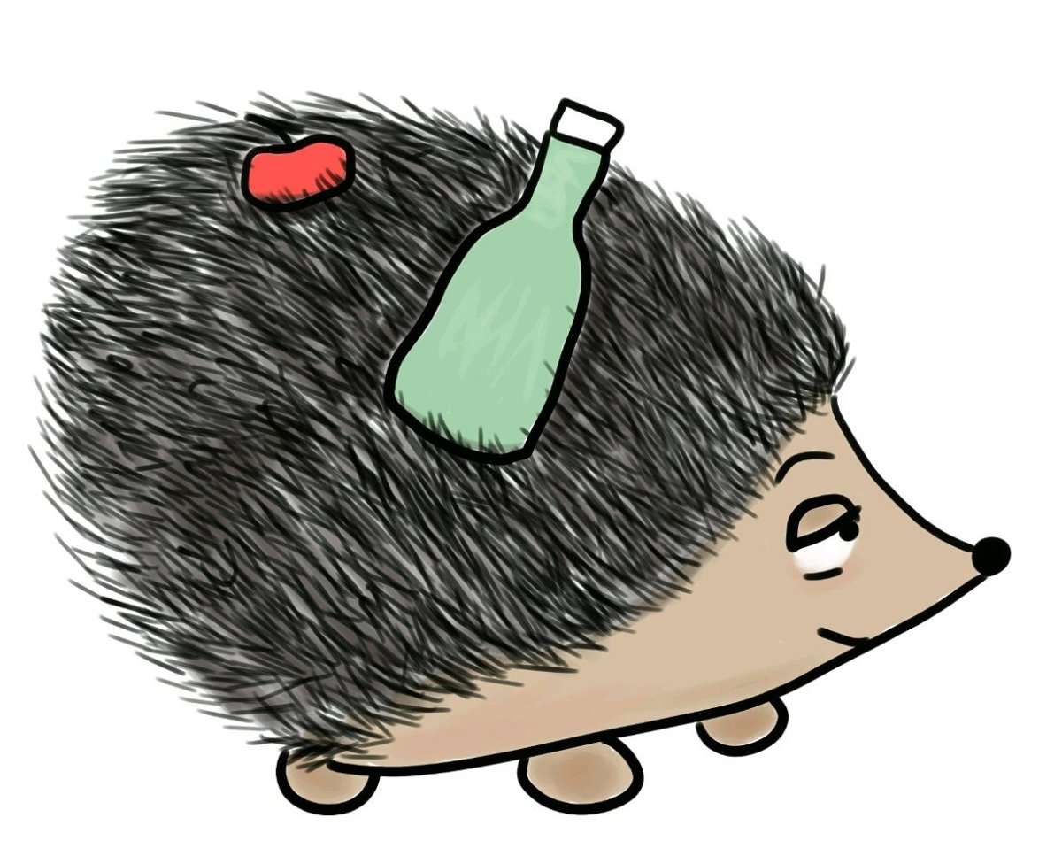 Ежик стикер