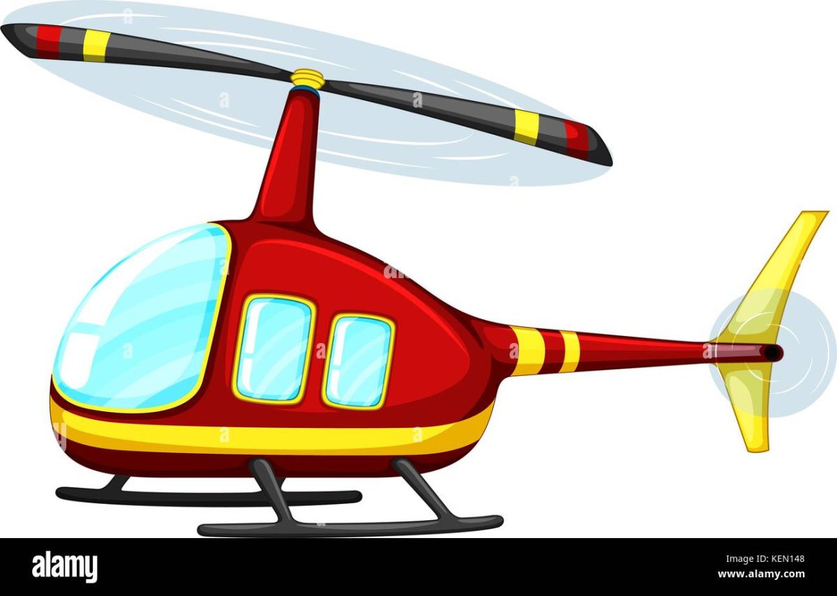 Пожарный вертолет вектор