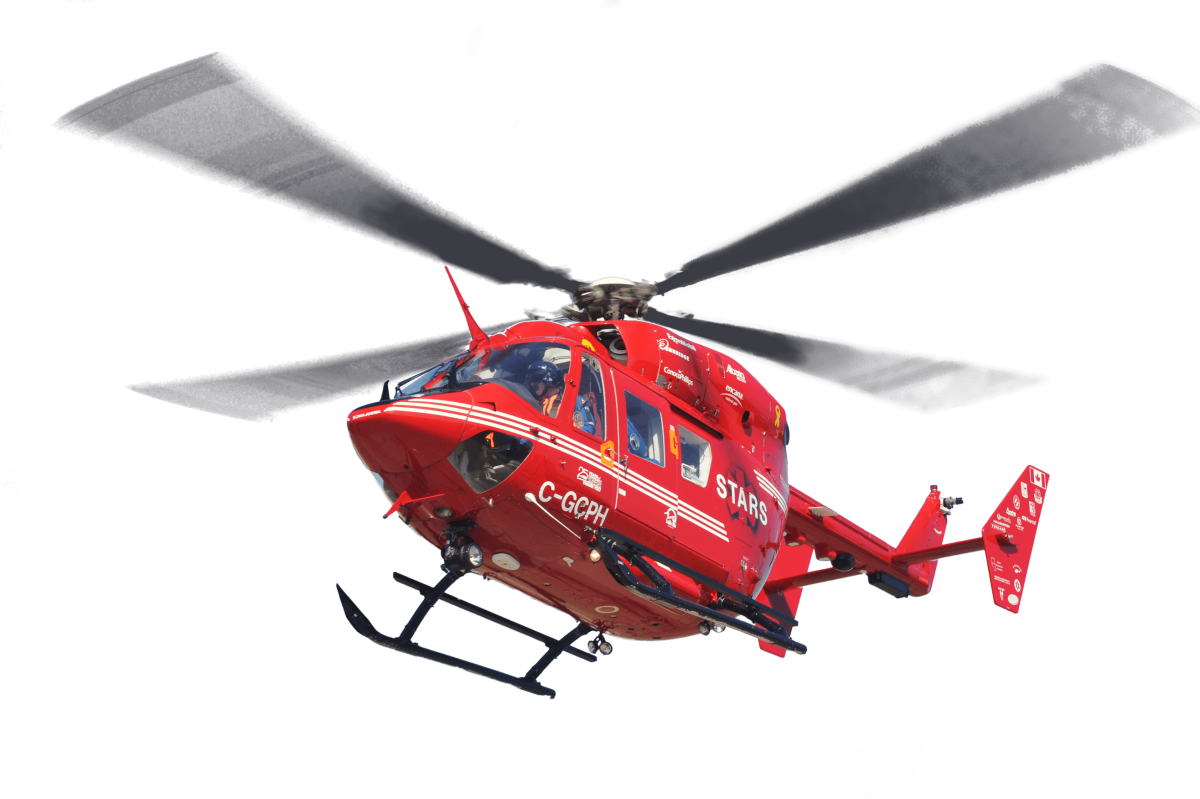 Вертолет "Air Rescue", красный 3+