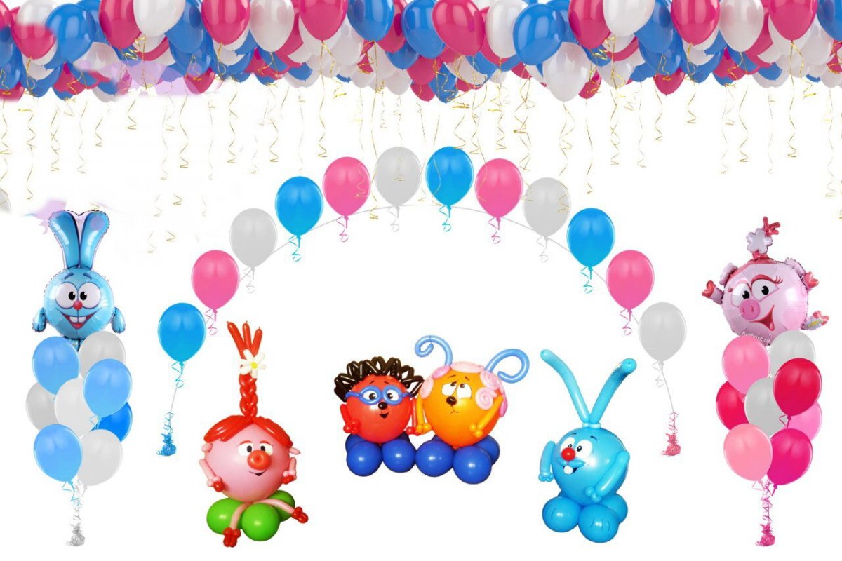 Украшения в стиле смешариков