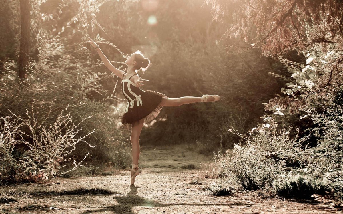 Балерина на снегу