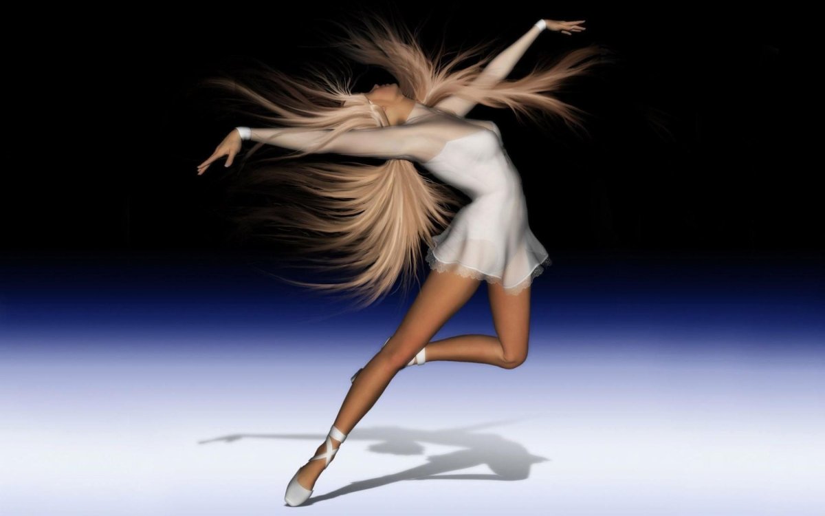 Танцы блондинка