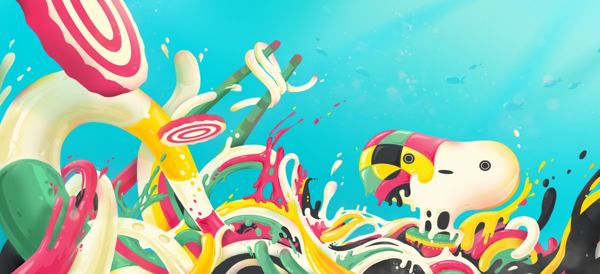 Разноцветные цветы