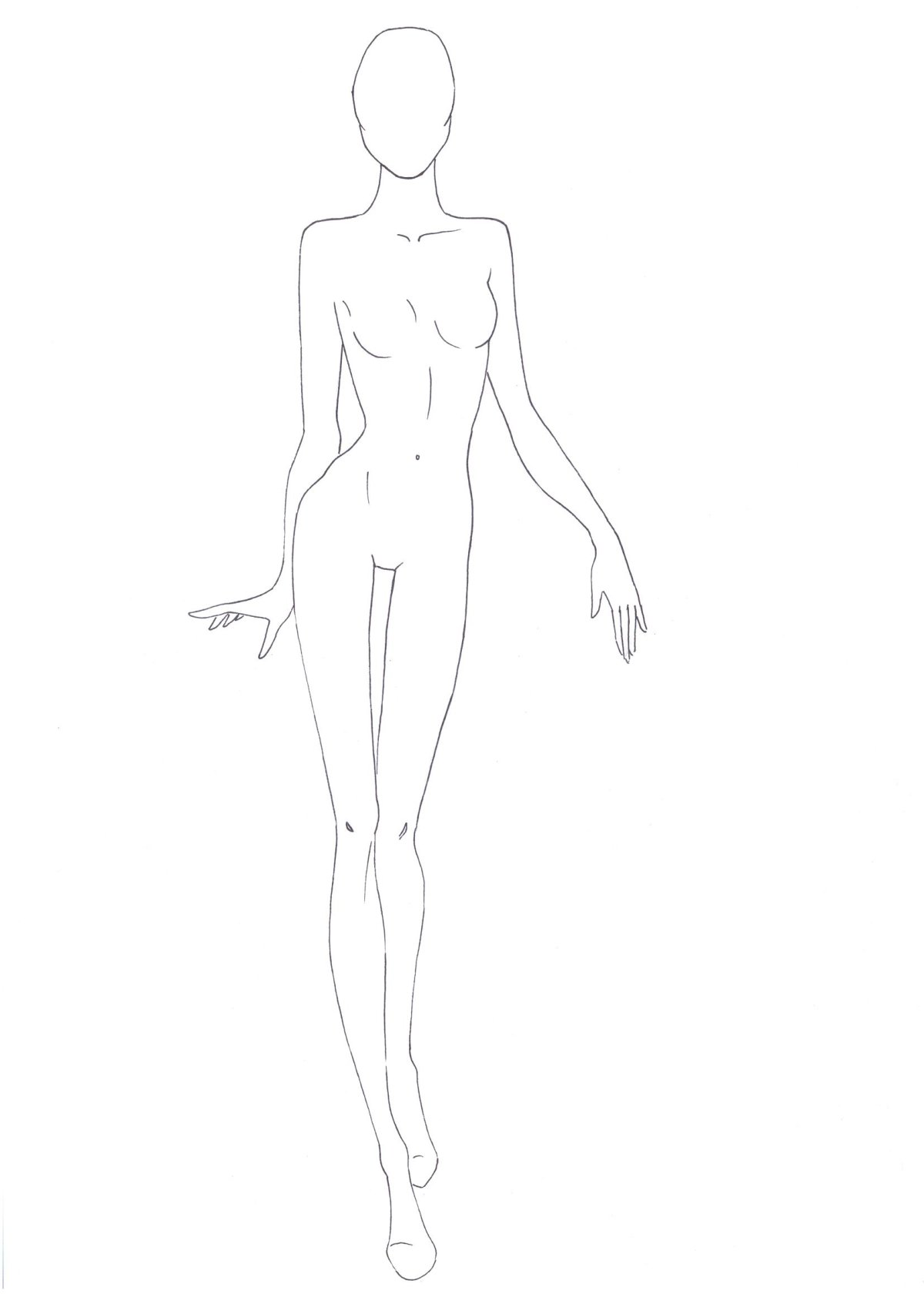 Макет человека для рисования